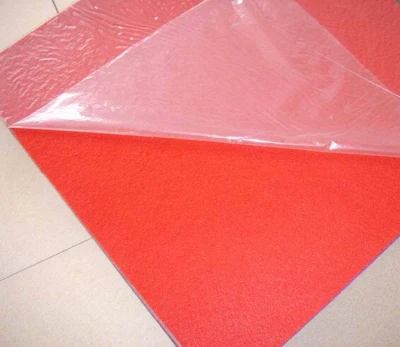 Tapis enduits de Film, tapis Filmy, uni/velours, tapis rouge